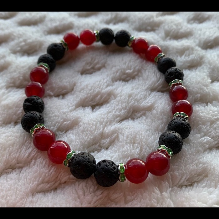 Gemstone 8 Mm Beaded Stretchy Bracelet